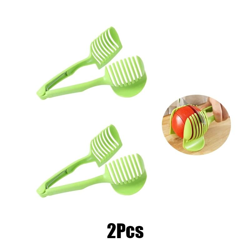 Stainless Steel Fruit And Vegetable Slicer Clip Handheld Cutter For Lemons Tomatoes And Onions 9