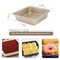 75 Inch Square Non Stick Baking Tray Carbon Steel Cake Bread Toast Pan 5