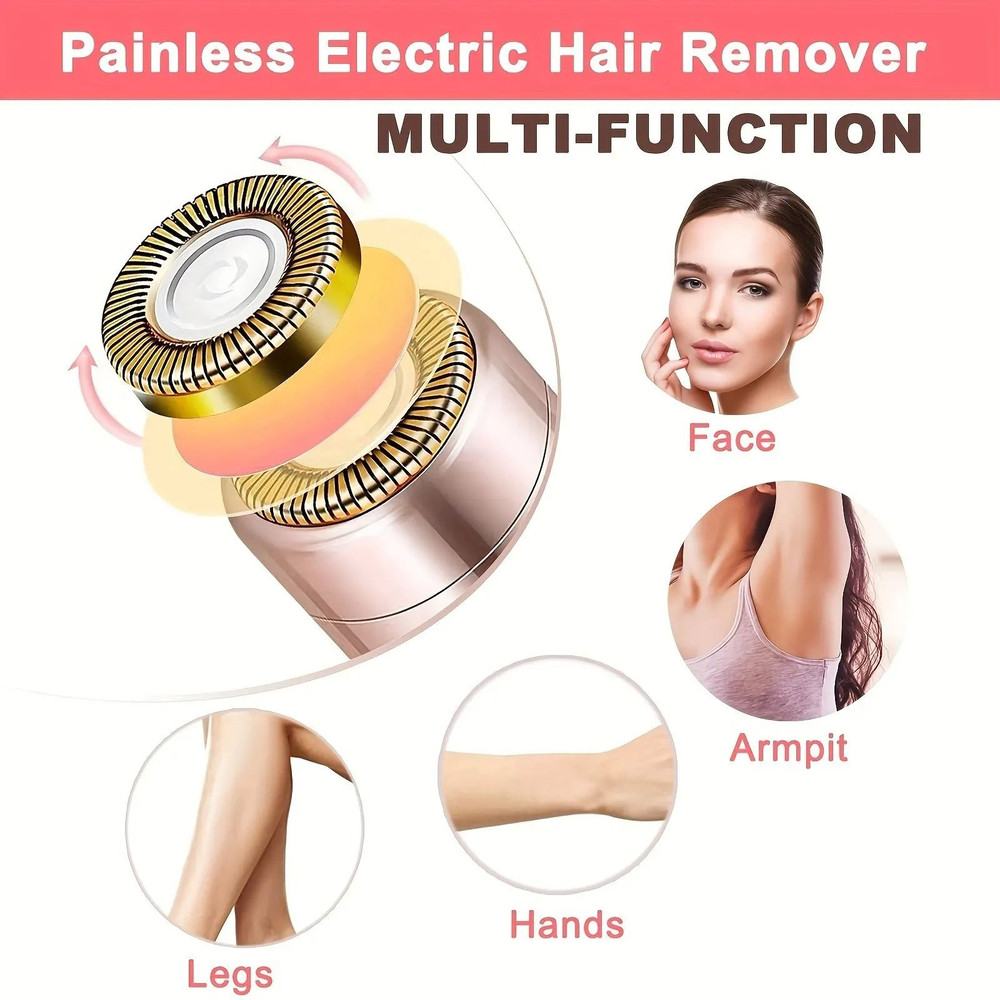 Portable Lipstick Shaped Electric Hair Remover For Women Painless Facial Shaver 1
