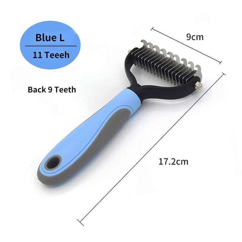 Professional Pet Deshedding Brush For Dogs And Cats 9