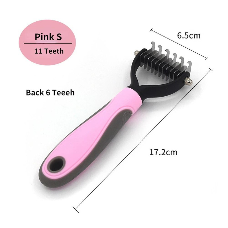 Professional Pet Deshedding Brush For Dogs And Cats 8