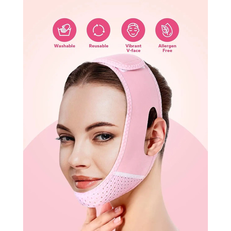 Reusable V Line Face Lifting Strap Double Chin Reducer 2