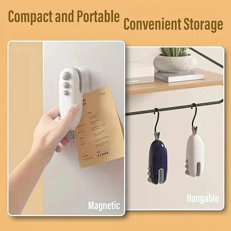 Mini Bag Sealing Machine Rechargeable Portable Sealer 3