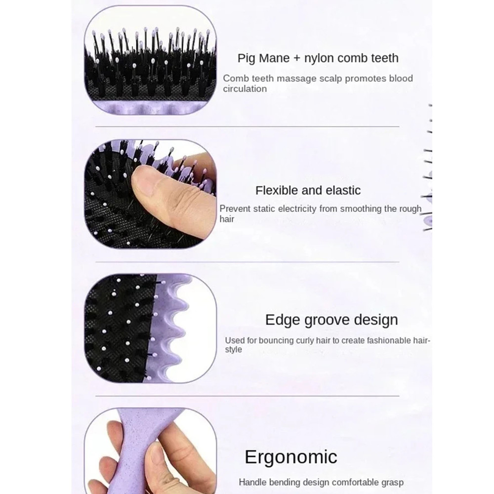 Curly Hair Styling And Detangling Brush 2
