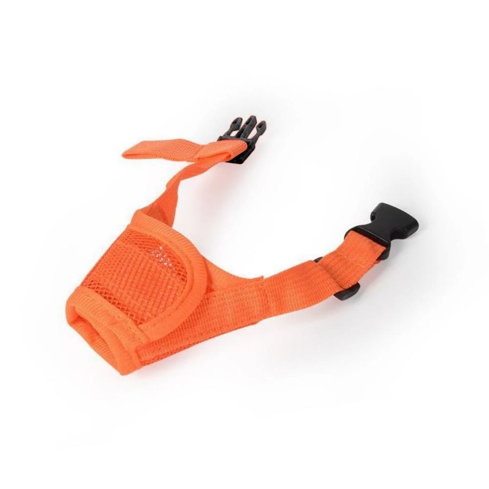 Adjustable Mesh Dog Muzzle  Breathable AntiBarking And AntiBiting Pet Mouth Cover 8