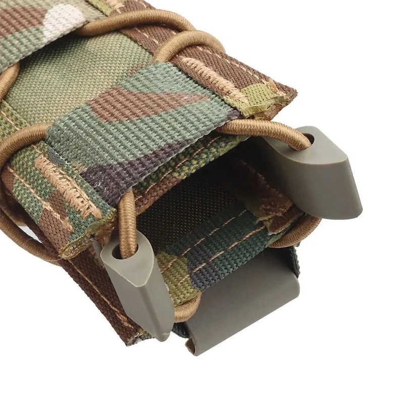 Tactical Magazine Pouch 9mm Pistol Mag Holder MOLLE Flashlight And Knife Holster For Hunting And Sh 2