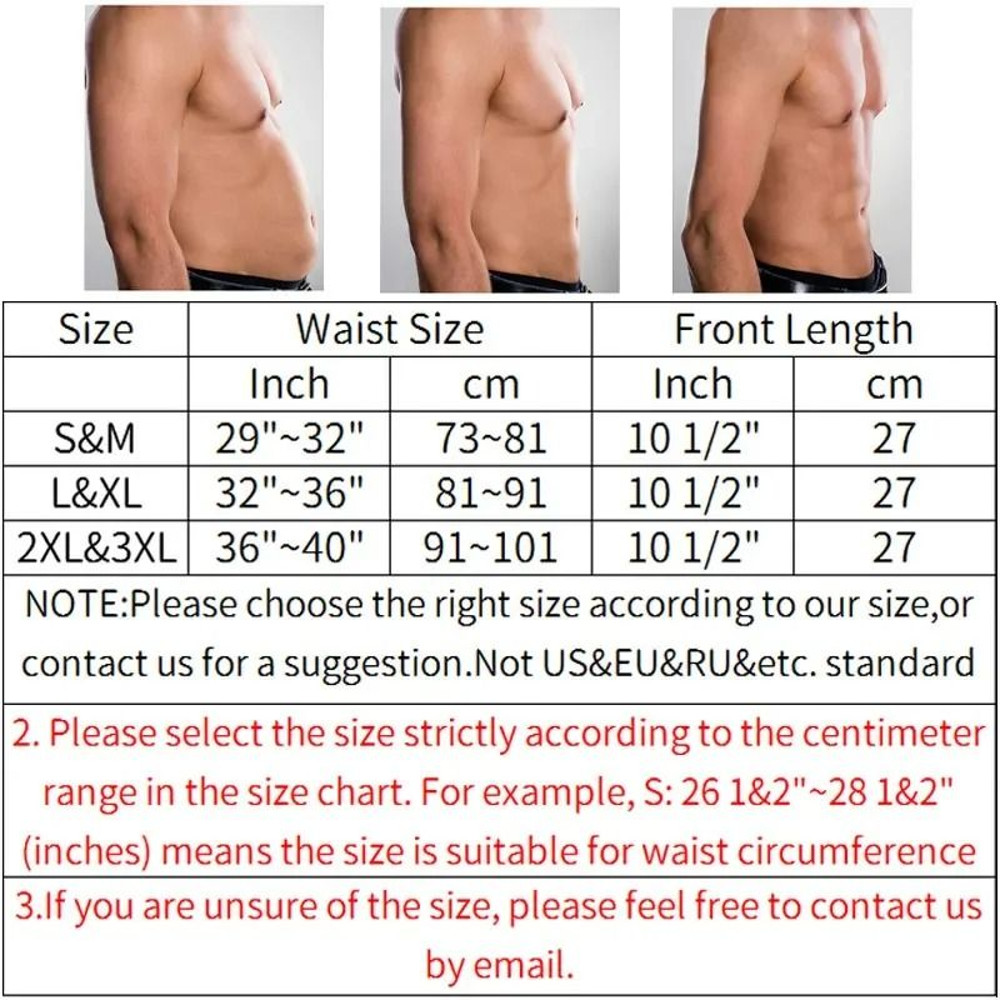 Mens Sauna Body Shaper Waist Trainer Belt 2