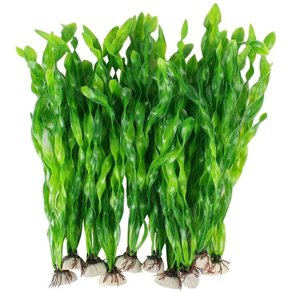 Artificial Aquarium Plants With Ceramic Base 1