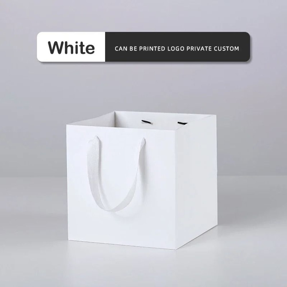 10 Pcs Kraft Paper Gift Bags With Handles 12