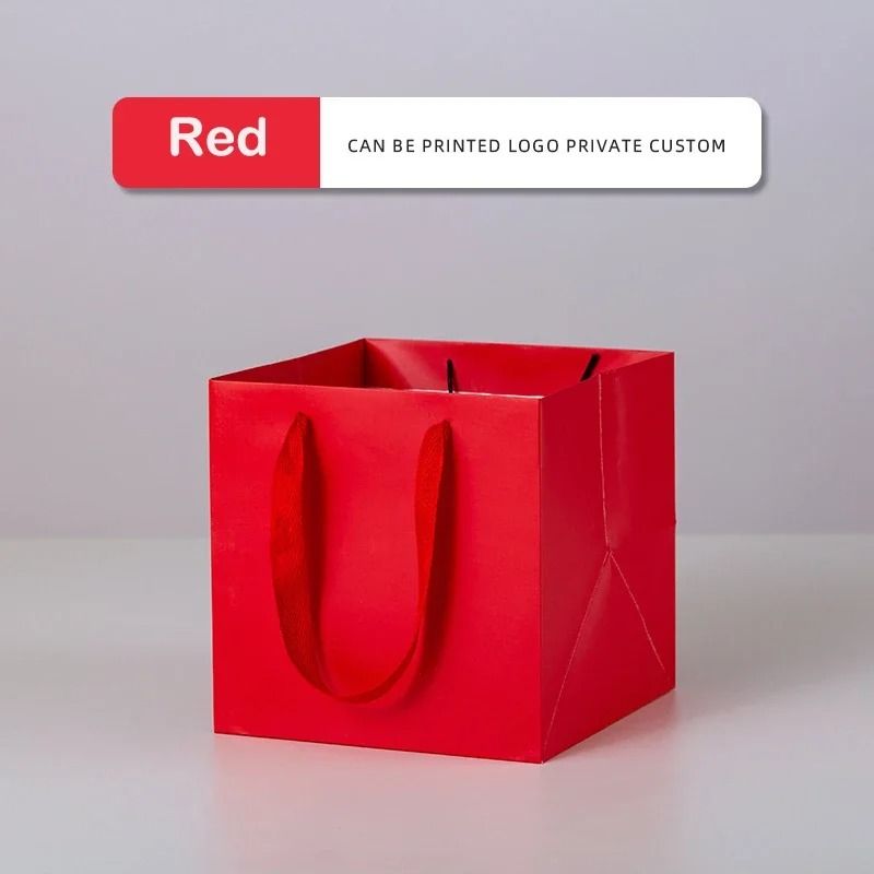 10 Pcs Kraft Paper Gift Bags With Handles 6