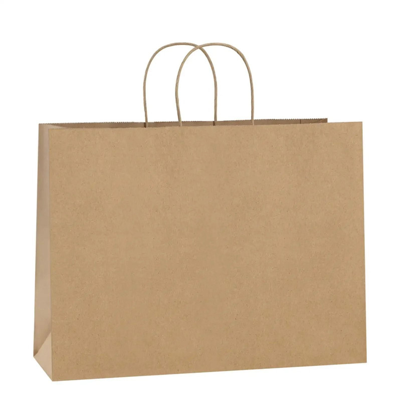 10 Pcs Large Kraft Paper Gift Bags With Handles 8