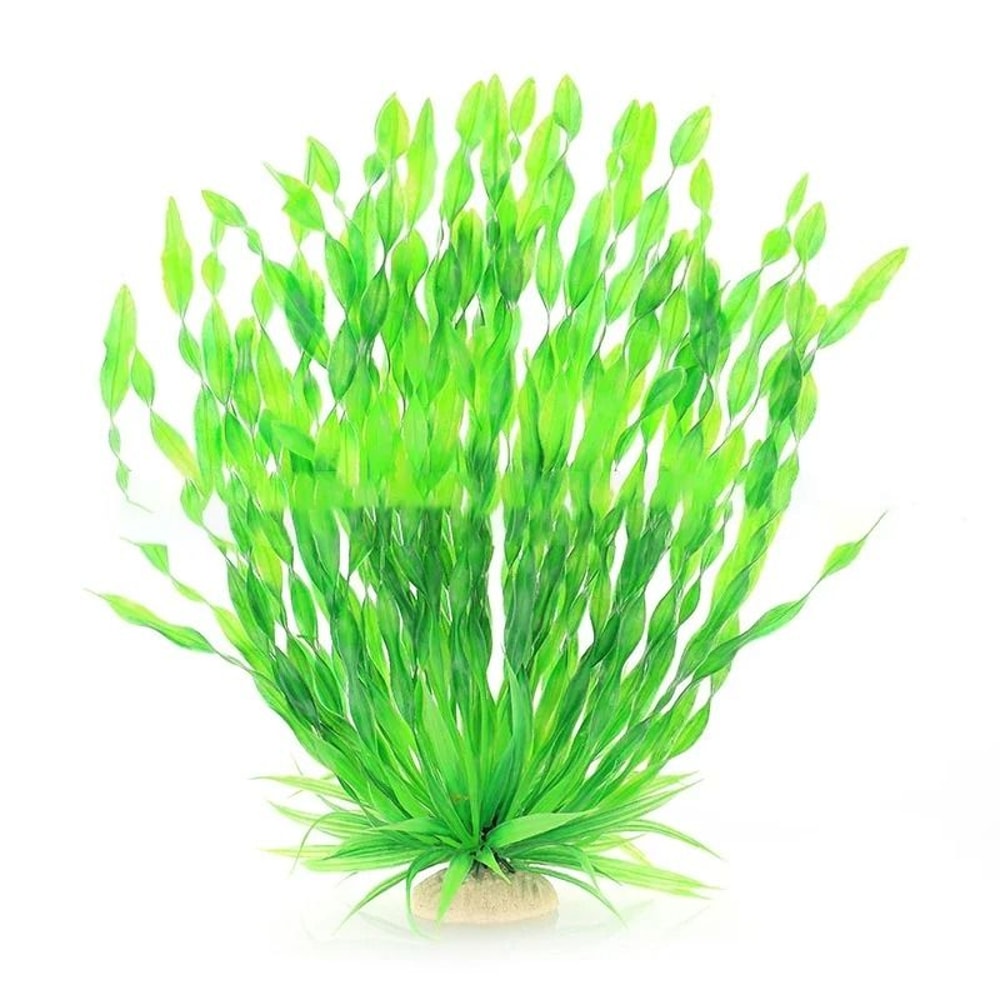 Artificial Aquarium Plants With Ceramic Base For Fish Tanks 2