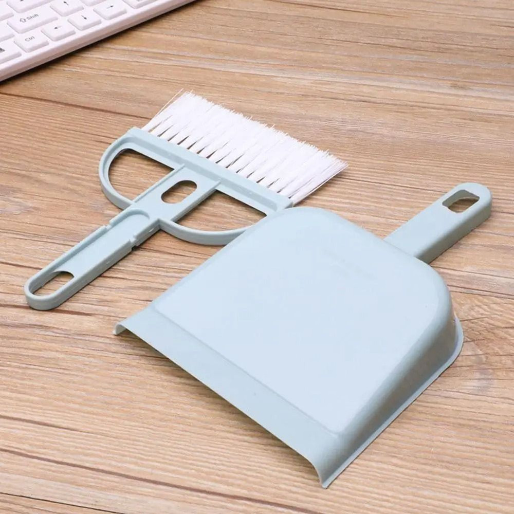Mini Desktop Broom And Dustpan Set 2