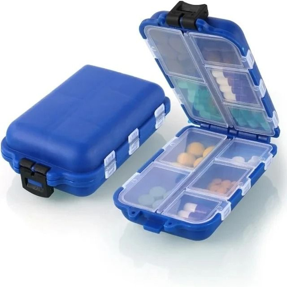 Portable 10Grid Pill Organizer Box 8