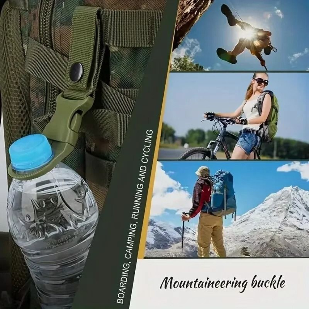 Water Bottle Holder Clip With Carabiner Hook For Belts And Backpacks 3