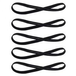 5-pack elastic sports headbands for yoga, running, and fitness