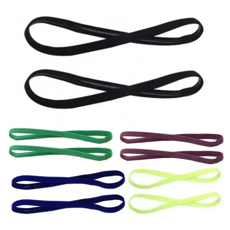 5Pack Elastic Sports Headbands For Yoga Running And Fitness 4