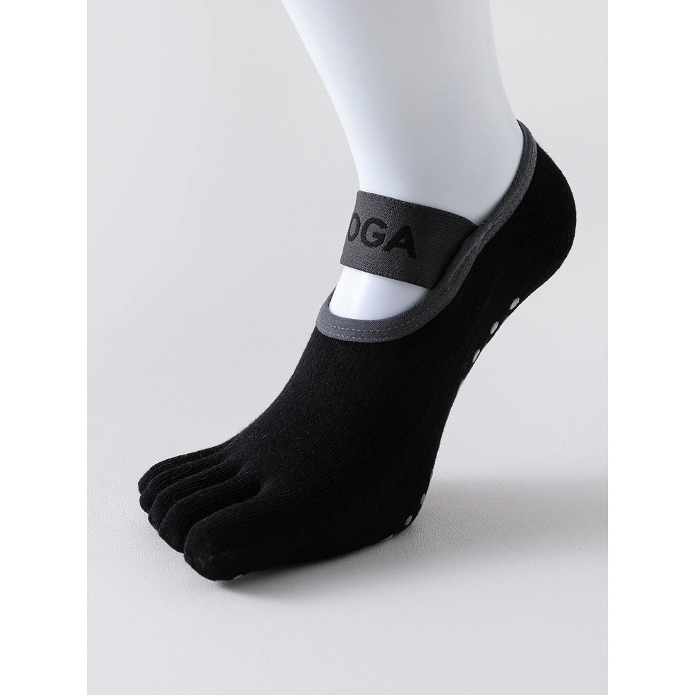 Womens Five Finger Yoga Socks  NonSlip Cotton Pilates And Fitness Socks 6