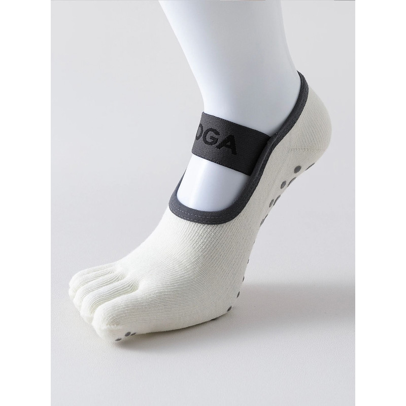 Womens Five Finger Yoga Socks  NonSlip Cotton Pilates And Fitness Socks 7