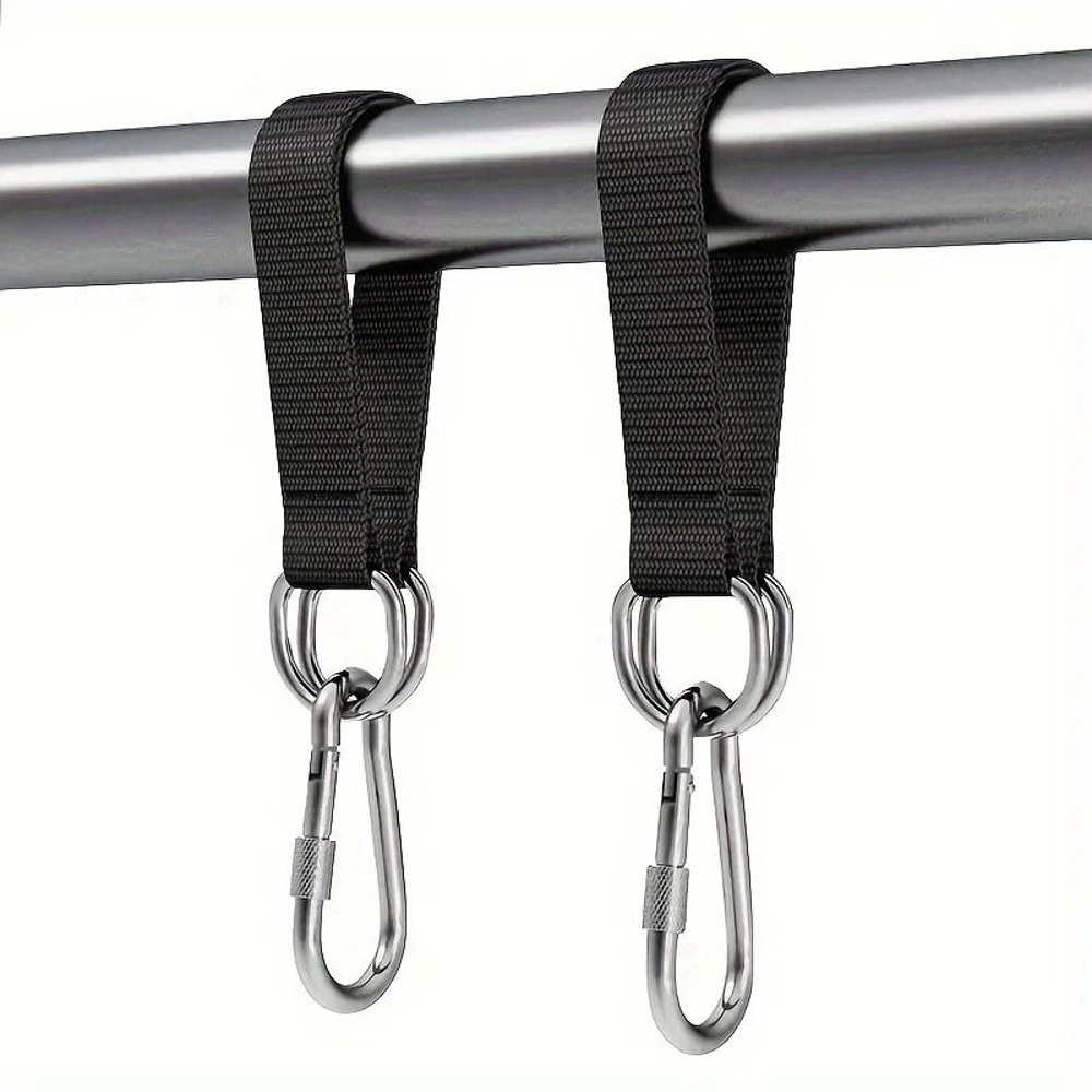 Durable Hammock Hanging Belt With Steel Hooks  Outdoor Camping And Swing Hanging Straps 0