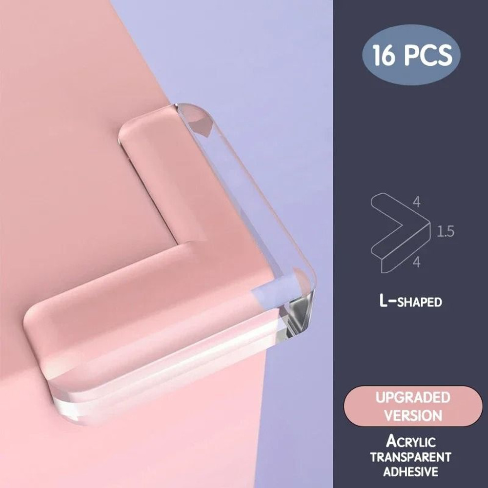 Baby Safety Corner Guards Transparent PVC Edge And Table Protectors For Childproofing Furniture 7