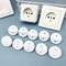 White Electrical Socket Protectors Baby Safety Plug Covers For Childproofing And Electric Shock Pr 3