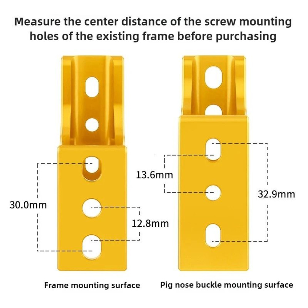 Aluminum Alloy Bike Bag Carrier Raise Adapter Front Mount Riser For Brompton And Dahon Folding Bik 3