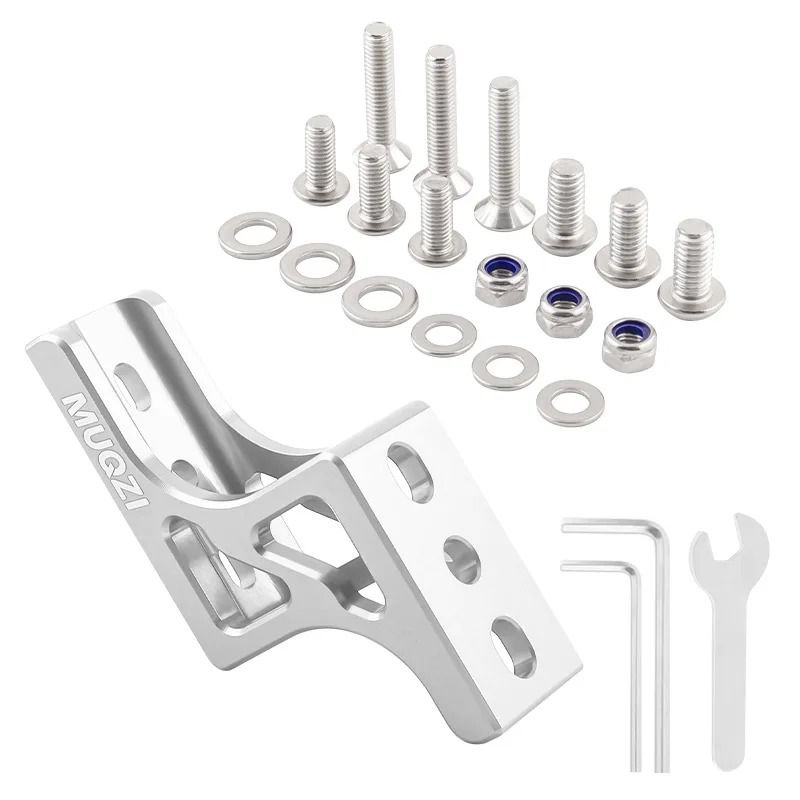 Aluminum Alloy Bike Bag Carrier Raise Adapter Front Mount Riser For Brompton And Dahon Folding Bik 9