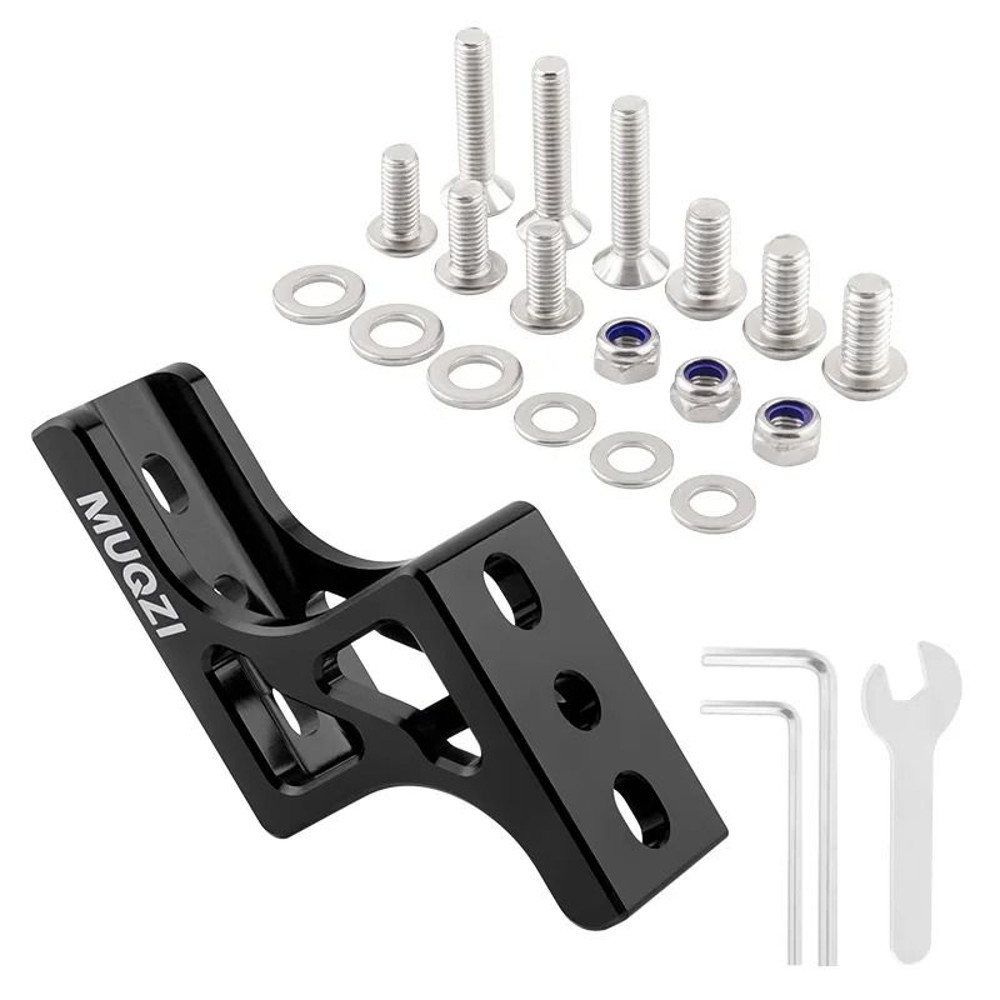 Aluminum Alloy Bike Bag Carrier Raise Adapter Front Mount Riser For Brompton And Dahon Folding Bik 6