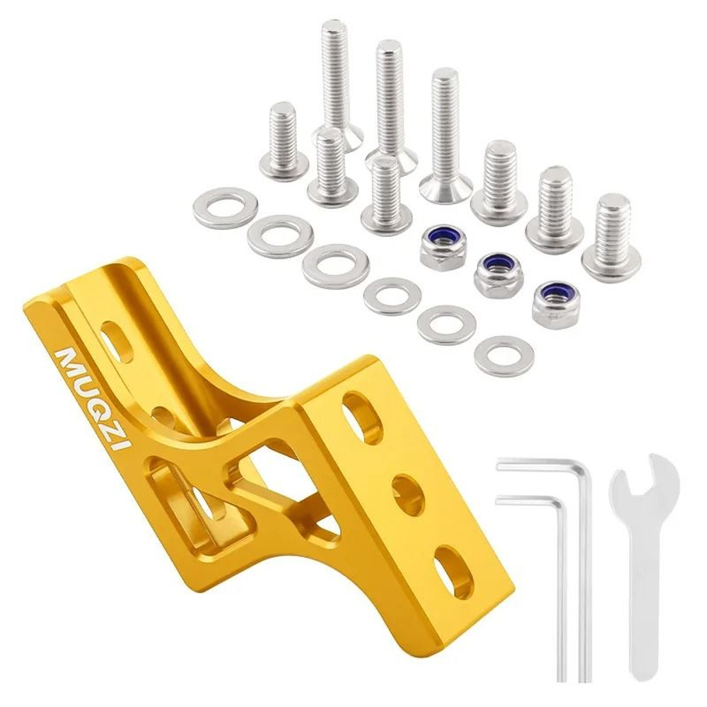 Aluminum Alloy Bike Bag Carrier Raise Adapter Front Mount Riser For Brompton And Dahon Folding Bik 8