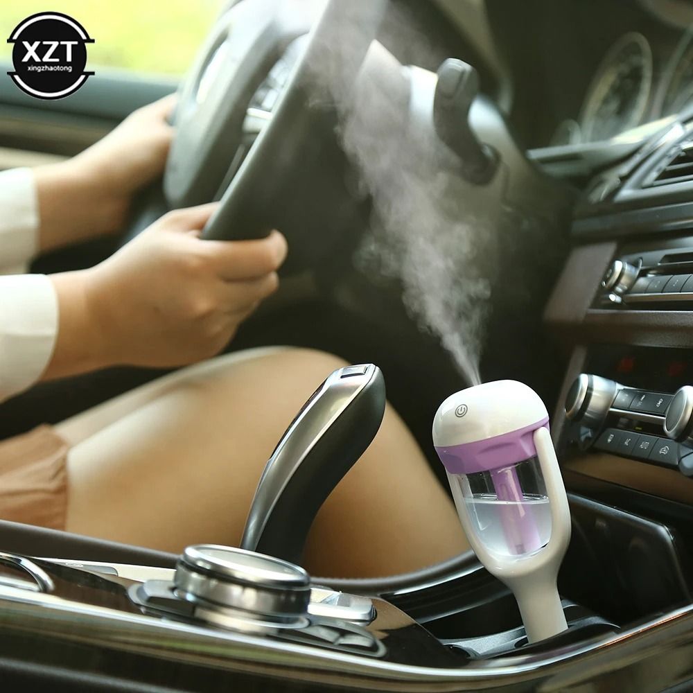 Mini Car Air Humidifier And Aroma Diffuser Portable Essential Oil Purifier 0