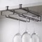 No Drilling Metal Wine Glass Holder Under Cabinet Stemware Rack 1