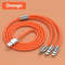 3in1 USB Fast Charging Cable MultiPort 6A 120W Data Cord For Phones Devices 9