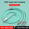 3in1 USB Fast Charging Cable MultiPort 6A 120W Data Cord For Phones Devices 6