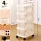 Acrylic MultiLayer Trolley Drawer Storage Rack Transparent Snack And Kitchen Organizer On Wheels 9