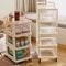 Acrylic MultiLayer Trolley Drawer Storage Rack Transparent Snack And Kitchen Organizer On Wheels 2