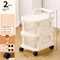 Acrylic MultiLayer Trolley Drawer Storage Rack Transparent Snack And Kitchen Organizer On Wheels 8