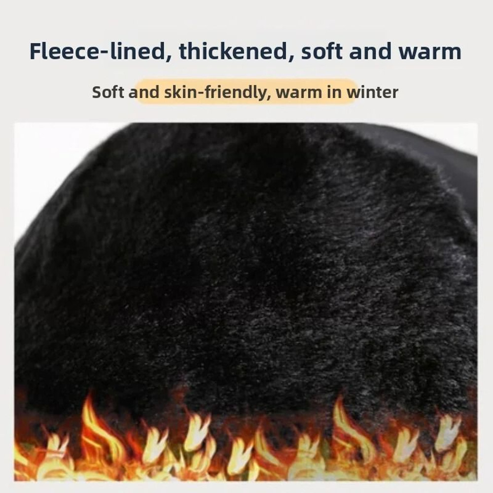 Winter Windproof Ski Hat With Goggles  Thick Warm Fleece Cycling Hood For Men And Women 4