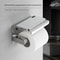 304 Stainless Steel Toilet Paper Holder With Shelf And Phone Stand Modern WallMounted Bathroom Rol 0