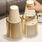 Luxury Disposable Cup Storage Holder Water And Tea Cup Organizer Rack With Long Stick Display Stan 2