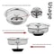 Stainless Steel Sink Filter Stopper 2in1 Drain Strainer Plug With Handle For Kitchen And Washbasin 3
