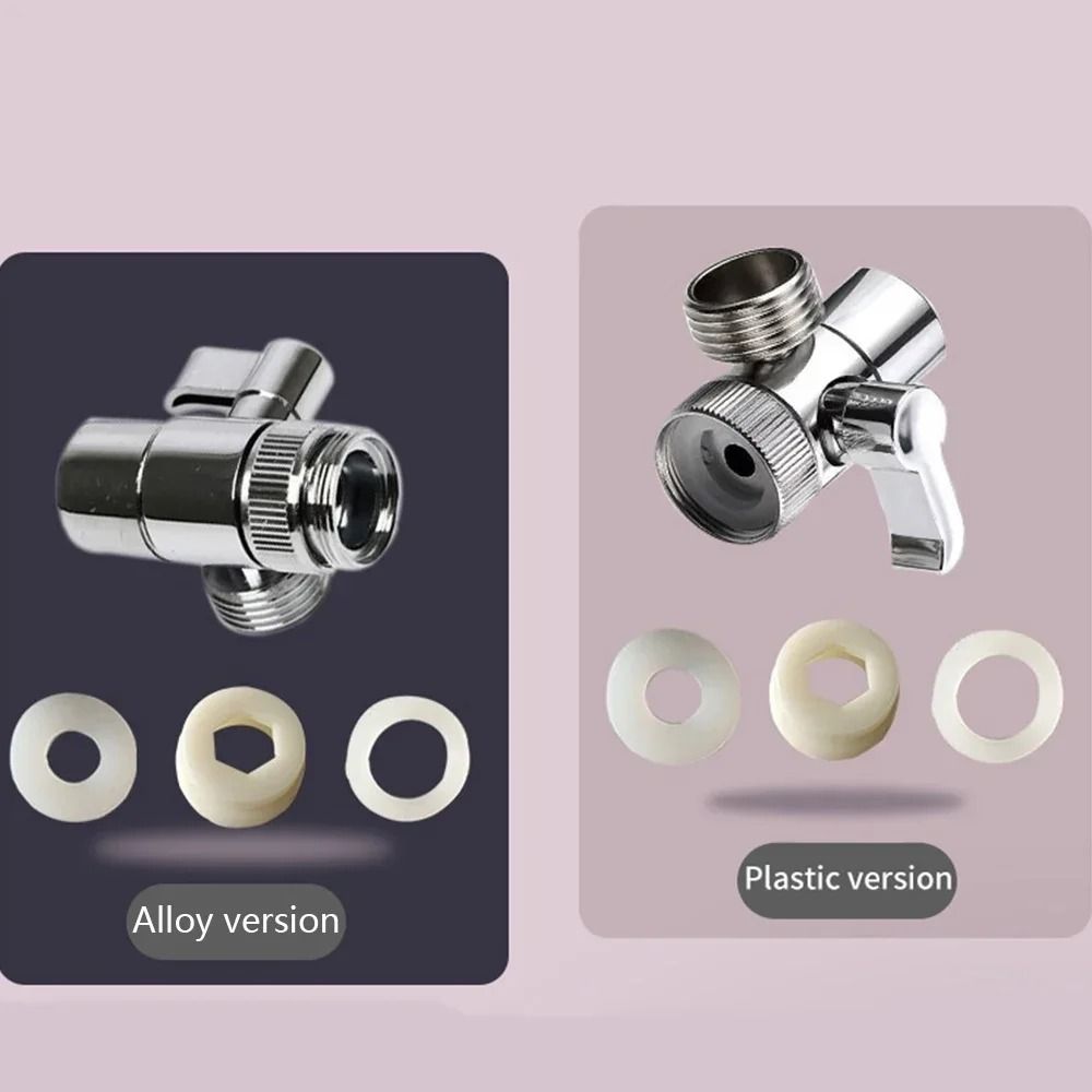 Sink Faucet Adapter Diverter Valve Zinc Alloy Kitchen And Bathroom Splitter Connector For Showers 2