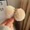 Cute Rabbit Plush Hair Claw Clip Soft Pom Pom Bunny Hairpin For Women And Girls 7