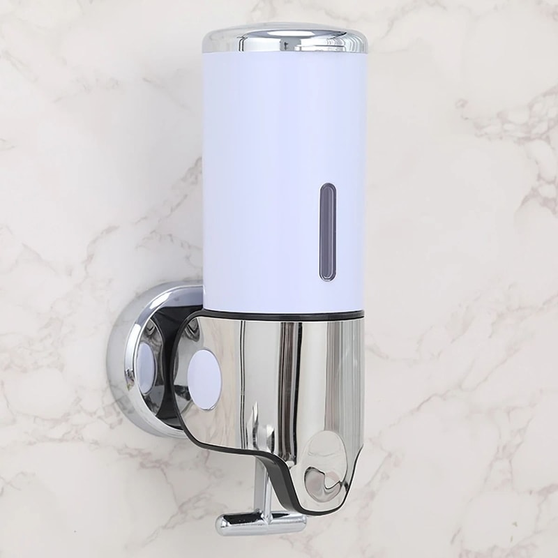 WallMounted Soap And Shampoo Dispenser 500ML Manual Press Bathroom Organizer With Single Double Or 8
