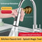 Universal 720 Degree Swivel Kitchen Faucet Sprayer Three Mode Adjustable Water Flow Tap Extender Wi 2