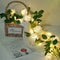 Artificial Rose Ivy Vine LED String Fairy Light Garland For Bedroom Wall Wedding Valentines Day Par 2