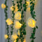 Artificial Rose Ivy Vine LED String Fairy Light Garland For Bedroom Wall Wedding Valentines Day Par 3