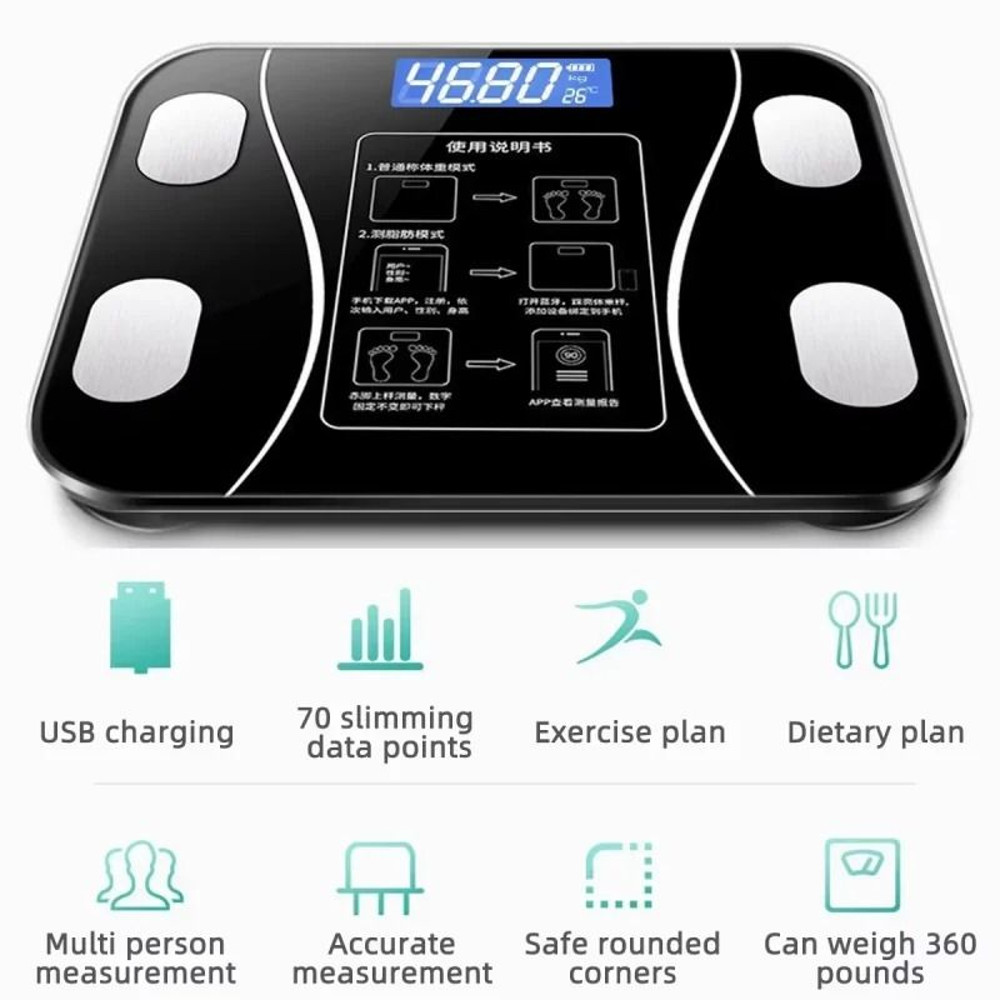 Achieve Your Fitness Goals With Our Smart Digital Body Fat Scale Your Perfect Companion For A Heal 6