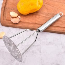 stainless steel potato and vegetable masher for kitchen cooking