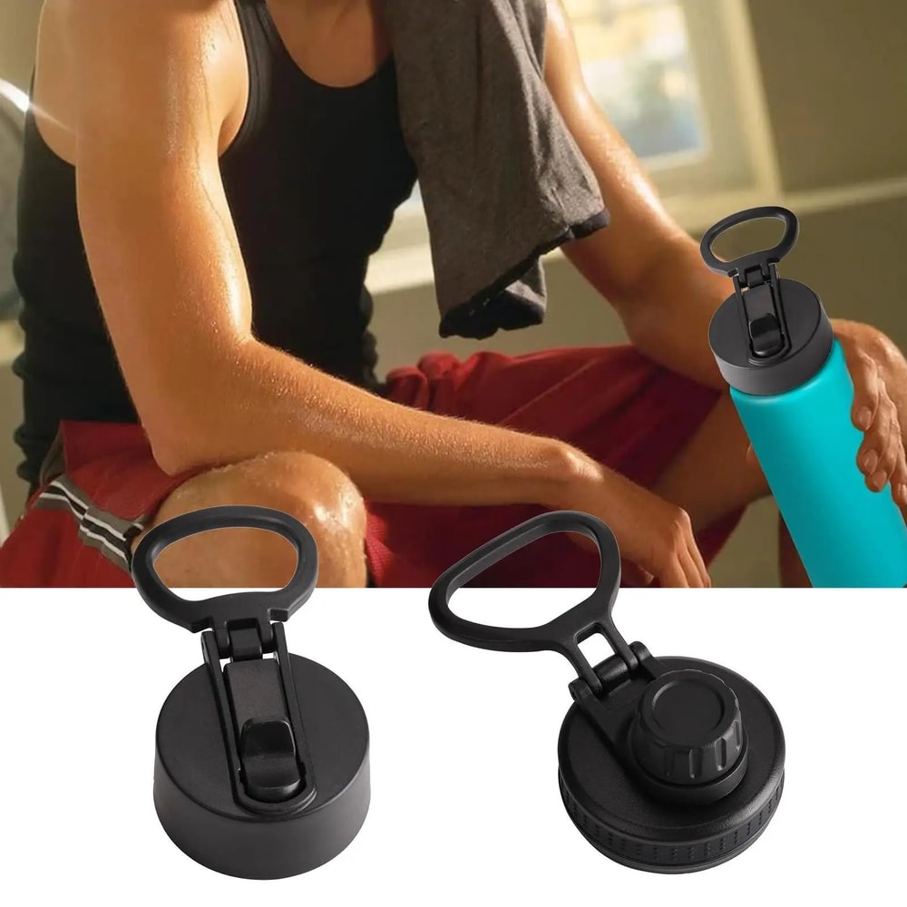 Replacement Leakproof Wide Mouth Water Bottle Lid With Handle 4